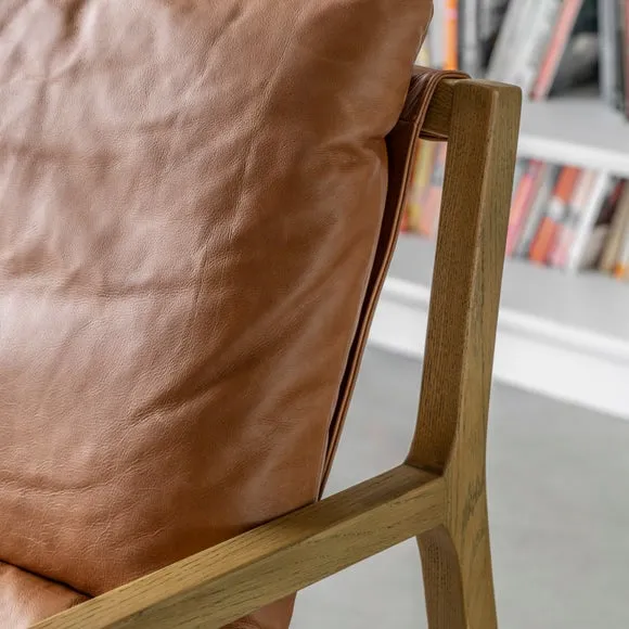 Davis Leather Lounge Chair 3