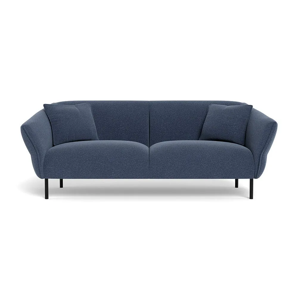 Heal's Alto 3 Seater Sofa Boucle Indigo Black Feet 1
