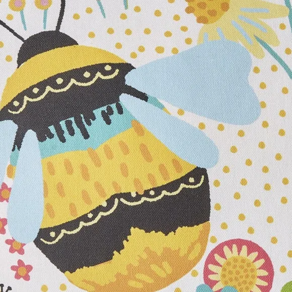 Buzzy Bee Outdoor Cotton Square Filled Cushion 2