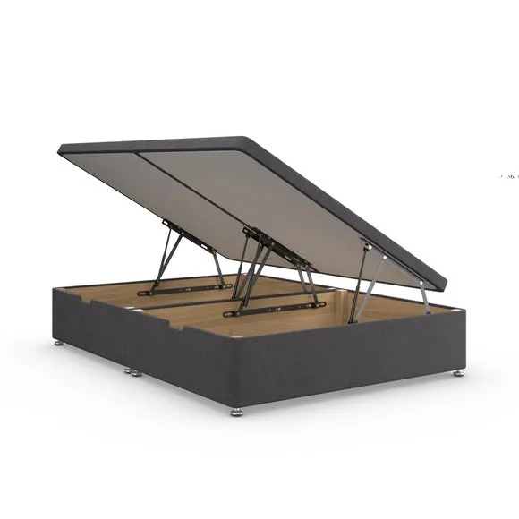 Luxury Side Ottoman Bed Frame, Tweed 6