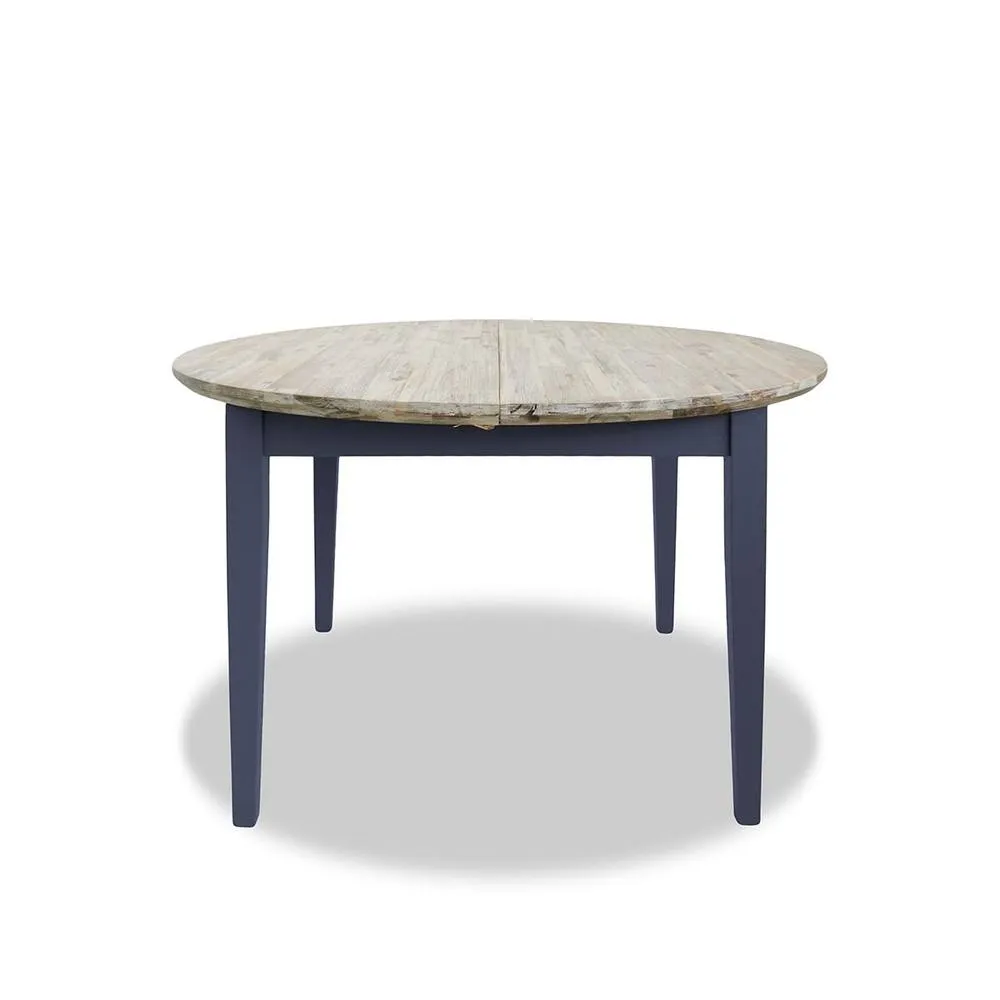 Statement Furniture Florence Round Oval Extendable Kitchen Dining Table in Navy 5