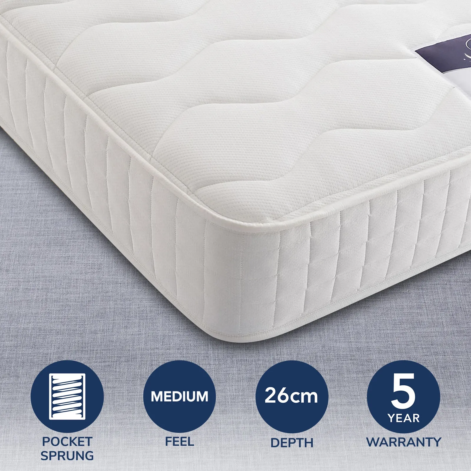 Silentnight Medium to Firm 1000 Pocket Sprung Mattress 1