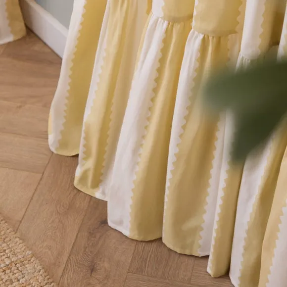 Furn. Birdie Stripe Pencil Pleat Curtains 4