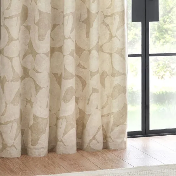 Brinn Unlined Natural Eyelet Curtains 5