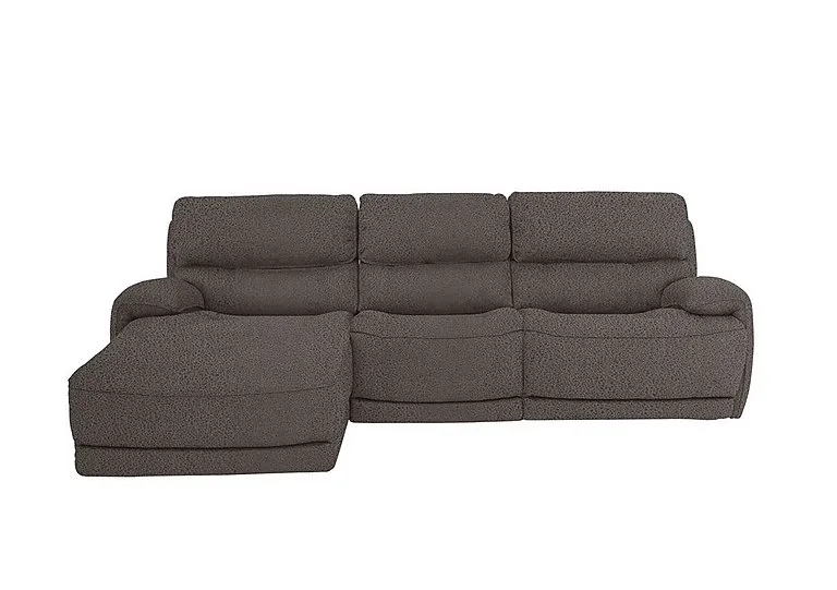 Link Fabric Power Recliner Left Hand Facing Corner Chaise Sofa with Power Headrests - Dark Grey - Sofas and Armchairs - In Time for Christmas