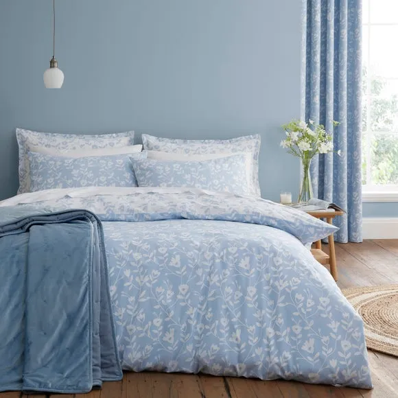 Bibury Floral 100% Cotton Duvet Cover & Pillowcase Set 1