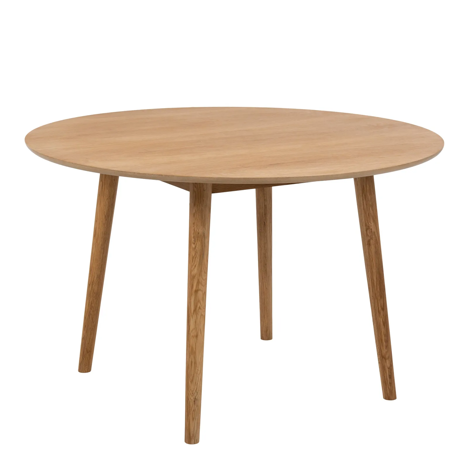 Furniture To Go A-Line Round Dining Table in White Oak in Light Oak
