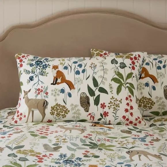 Woodland Wonders 100% Brushed Cotton Duvet Cover & Pillowcase Set 5