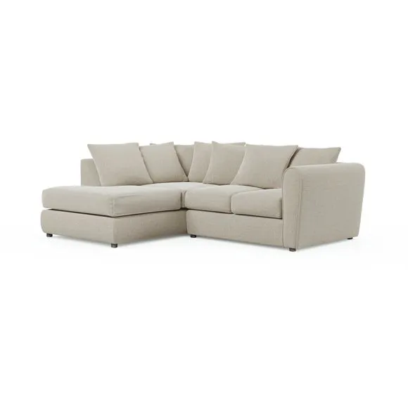 Blake Basket Weave Texture Corner Chaise Sofa 6