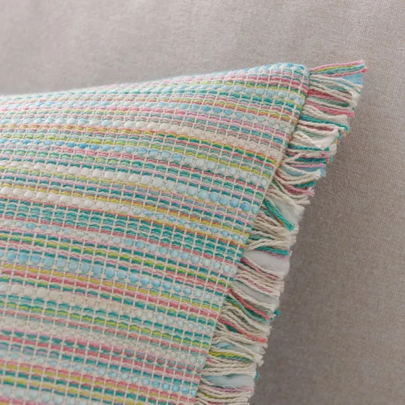 Ava Fringe Cotton Square Cushion 6