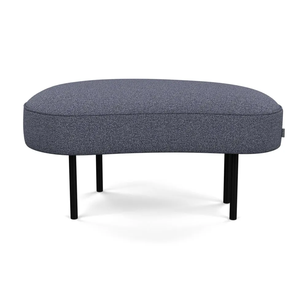 Heal's Isola Small Ottoman Loop Boucle Navy Black Feet