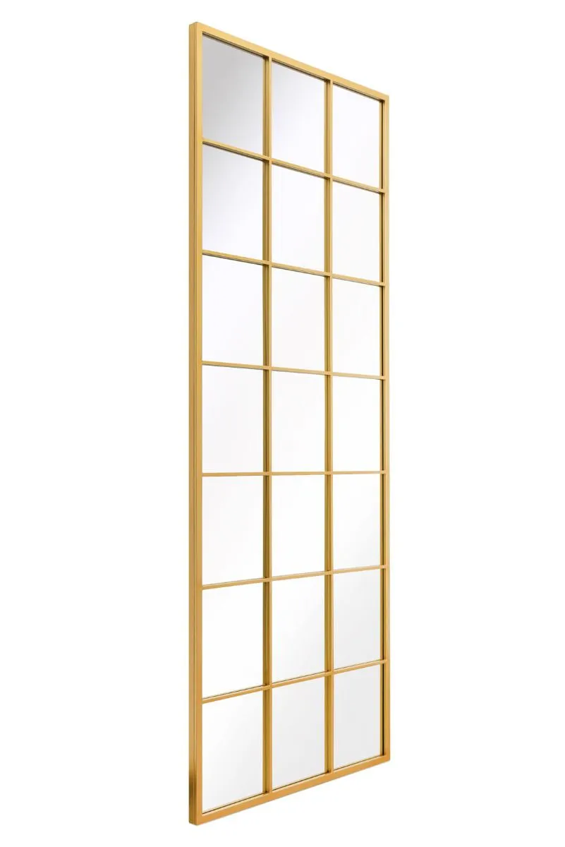 MirrorOutlet Gold Modern Window Leaner / Wall Mirror 79" X 31" (200CM X 80CM) 4