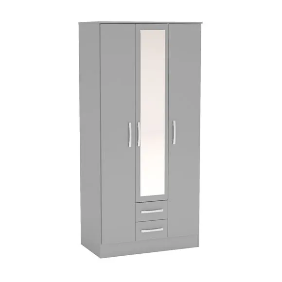 Lynx Triple Wardrobe, Mirrored 2