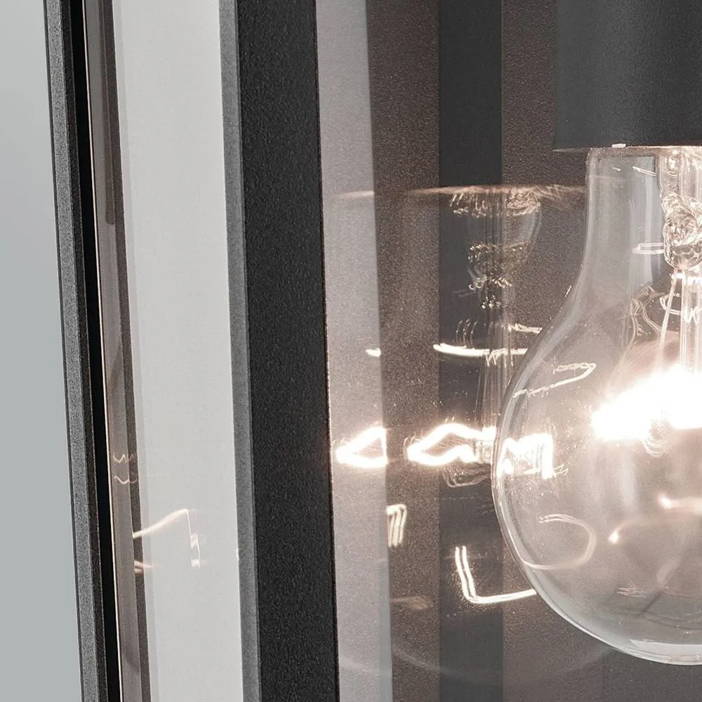 Netlighting Mathus Medium Wall Lantern Black IP44 6