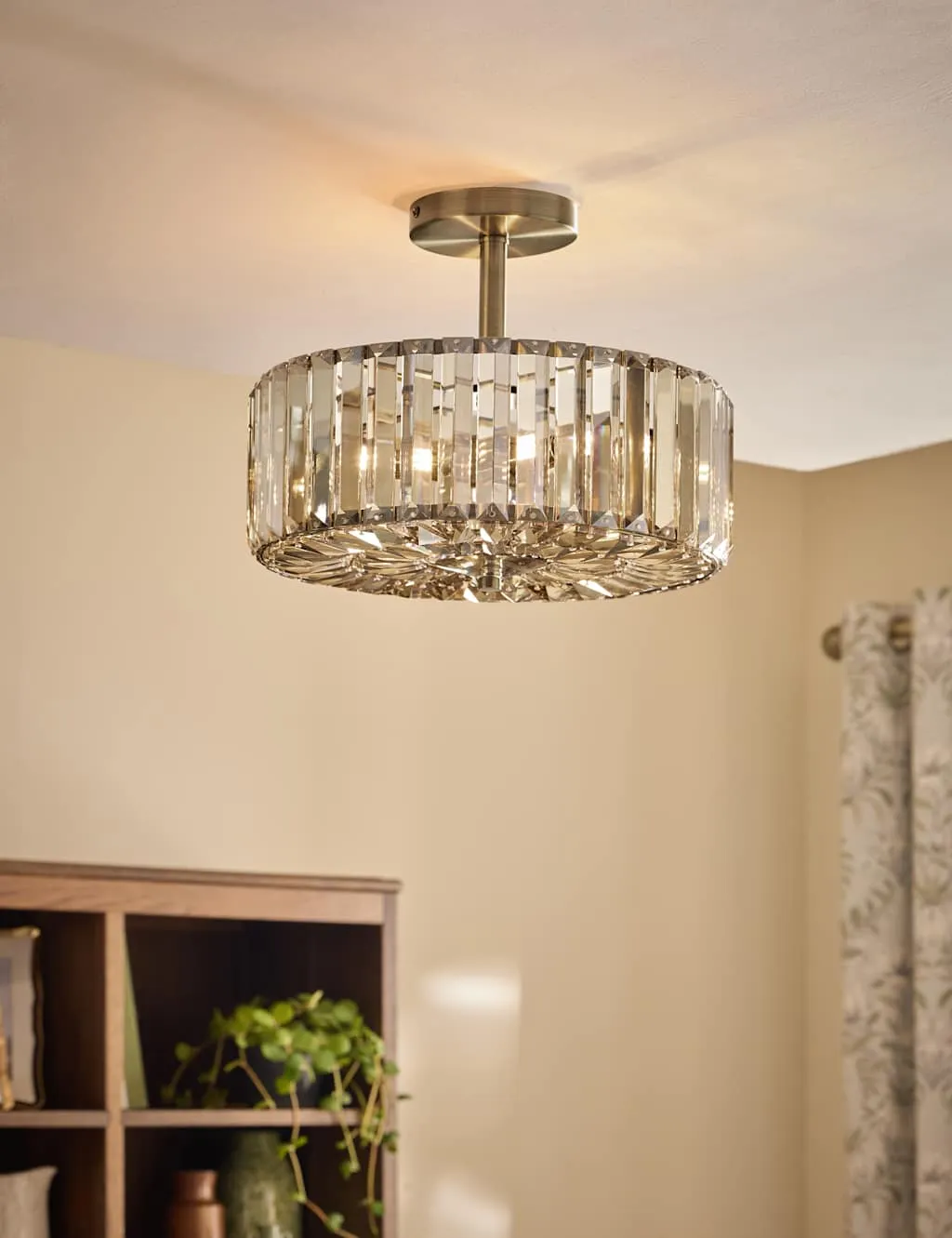 Laura Ashley Fernhurst Ceiling Light Antique Brass