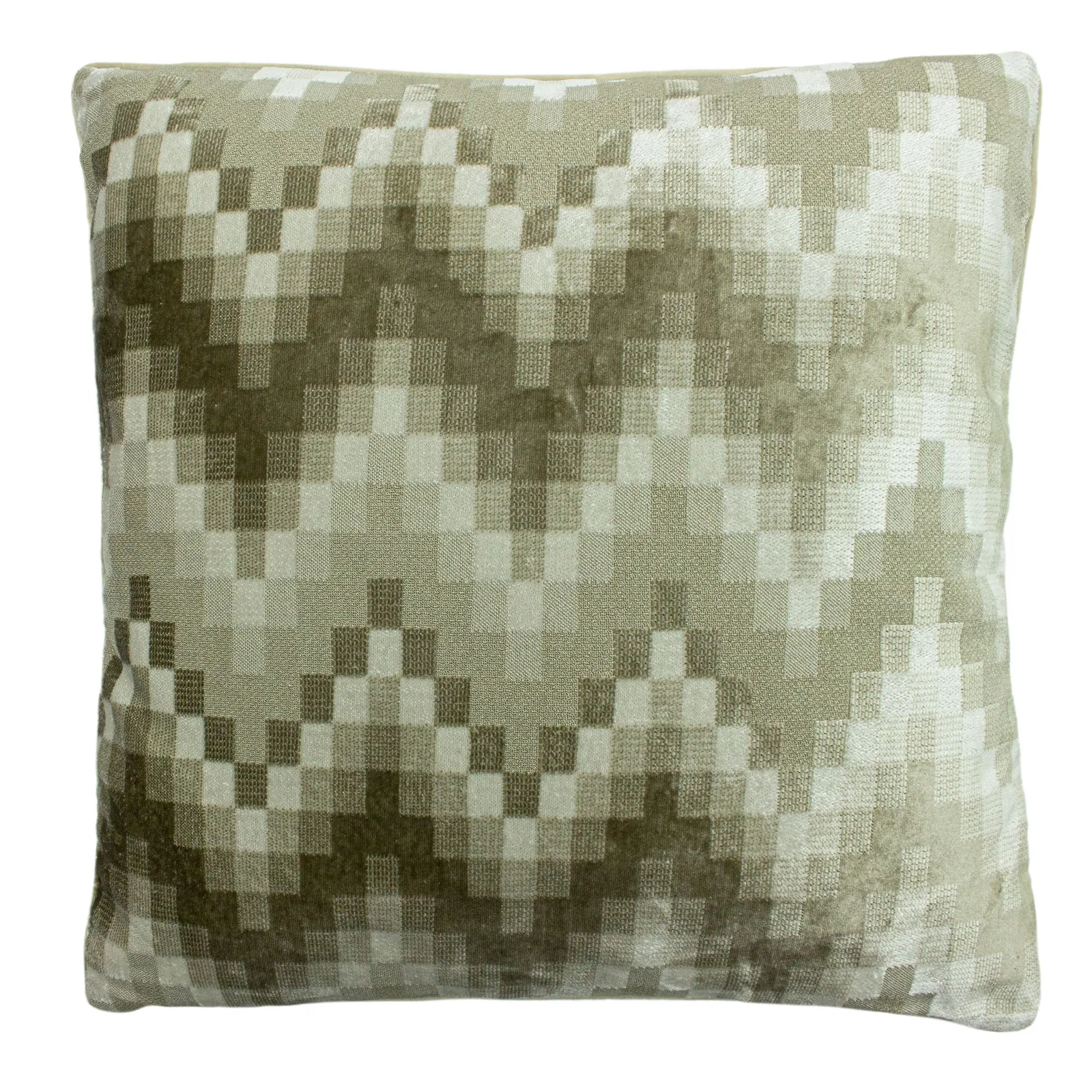 Paoletti Broadway Woven Zig Zag Cushion in Natural