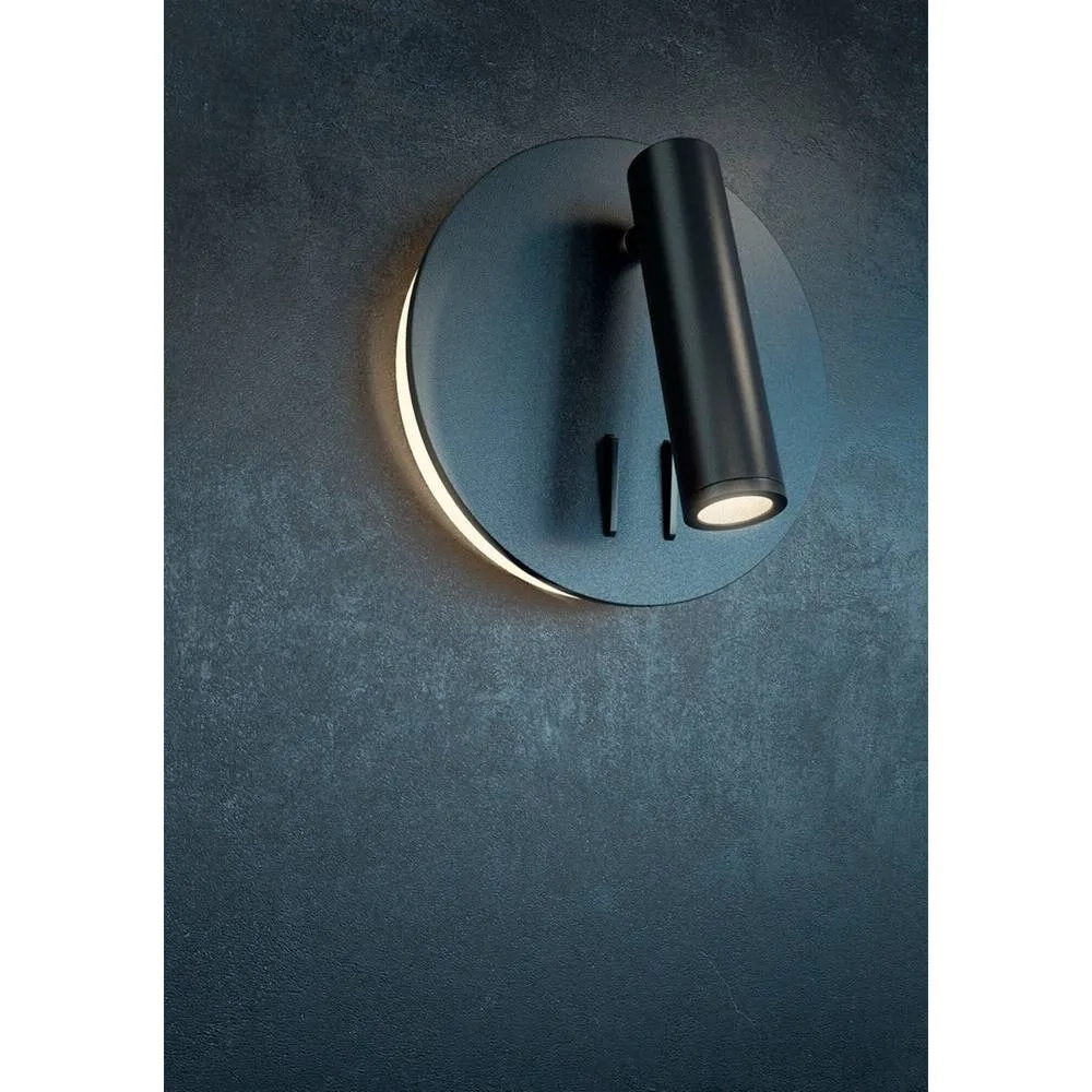 Netlighting Ios 176 Reading Integrated LED Wall Lamp Black 2