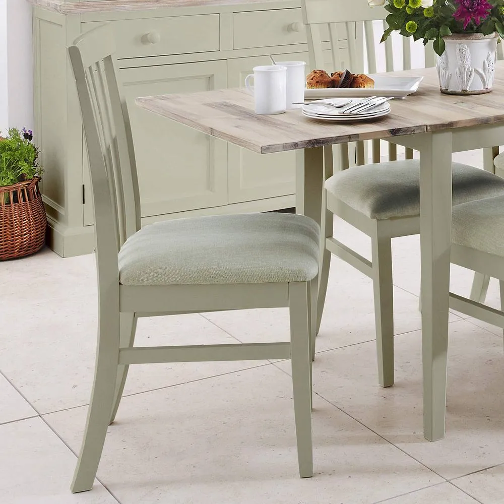 Statement Furniture Florence Highback Upholstered Chairs Set of 4 in Light Green 2