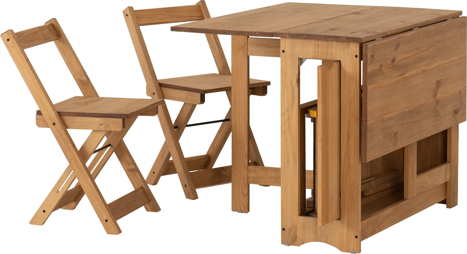 Seconique Santos Butterfly Dining Set (x4 Chairs) Natural Wax 4