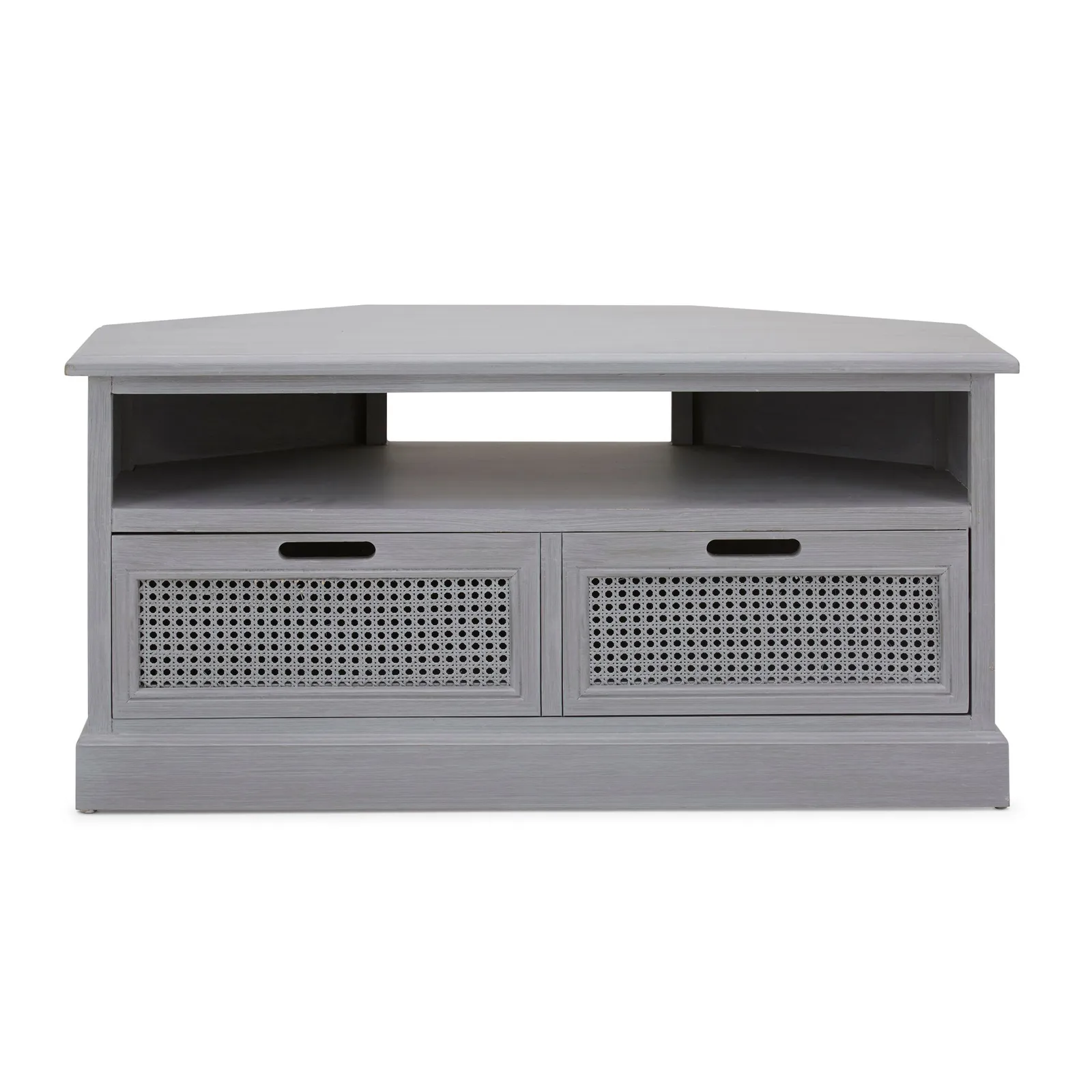 Lucy Cane Grey Corner TV Stand Slate (Grey)