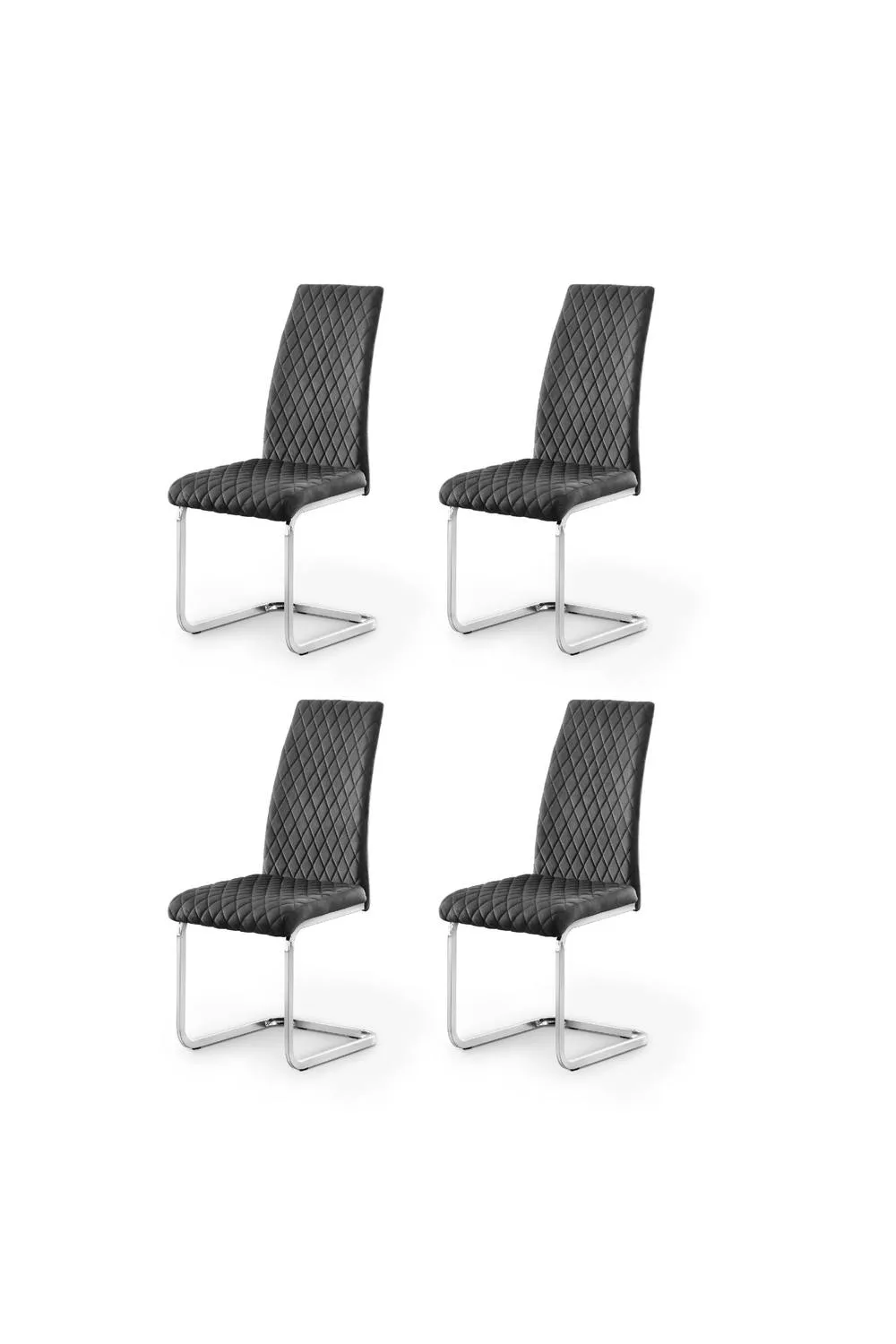 Julian Bowen Calabria Upholstered Dining Chair (Set of 4) in Grey 4