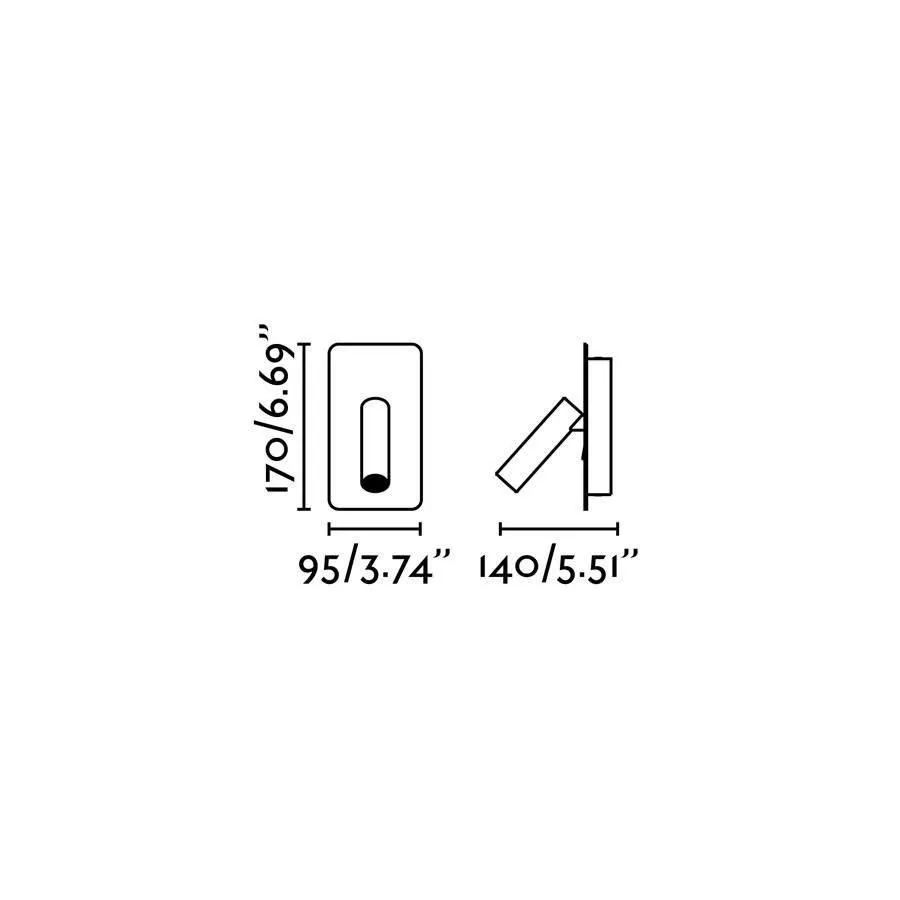 Netlighting Suau LED Indoor Wall Lamp Satin Nickel in Grey 2