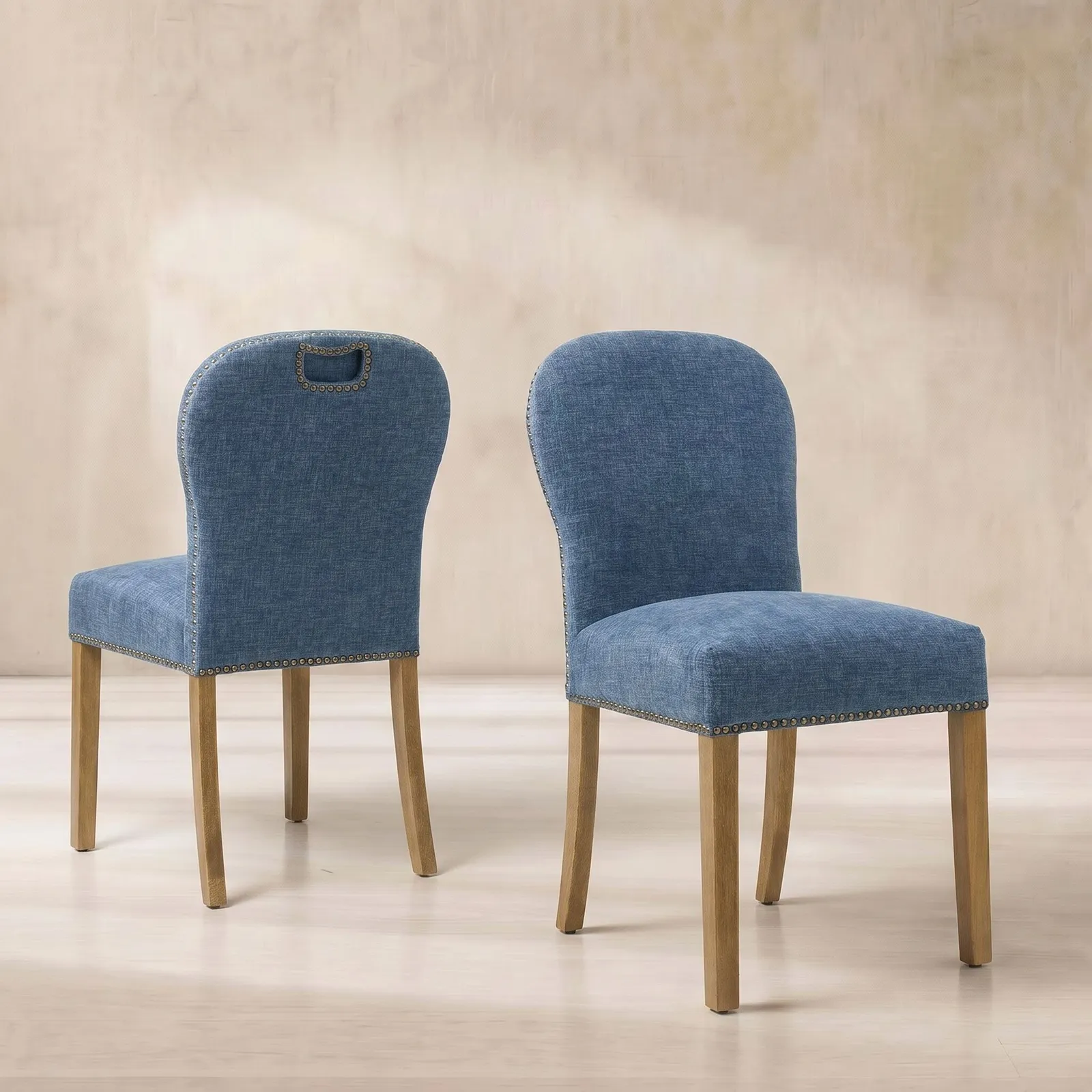Gable Dining Chair, Blue Fabric | Barker & Stonehouse 1