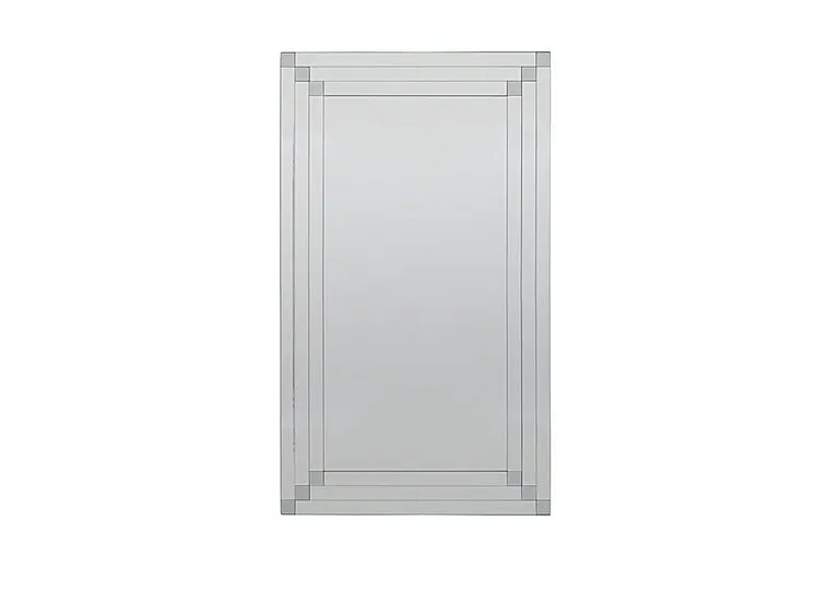 Grey Corner Detail Leaner Mirror