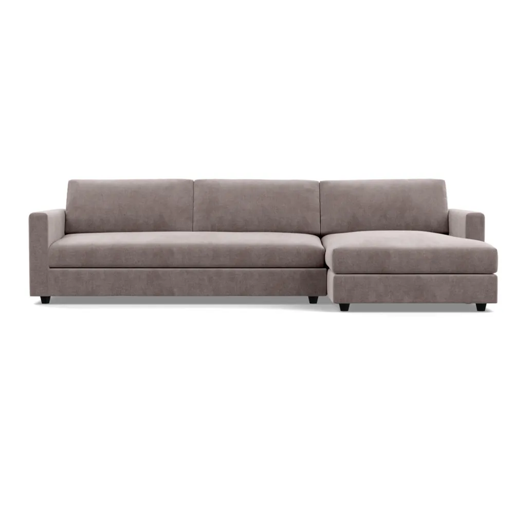 Heal's Nimbus II Complete 4 Seater Corner Chaise RHF Smart Luxe Velvet