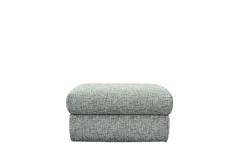 Kingsbury Fabric Storage Footstool - Remco Duck Egg