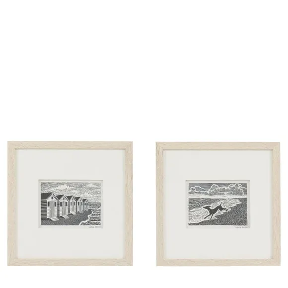Cedar and Sage Set of 2 By the Sea Typography Framed Prints 4