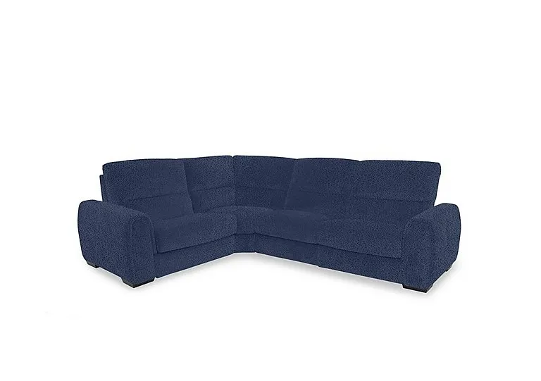 Flex Fabric Small Left Hand Facing Corner Sofa - Blue