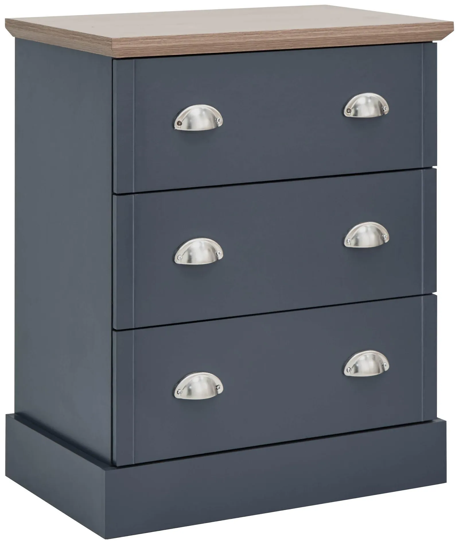 GFW Kendal 3 Drawer Chest in Blue 2