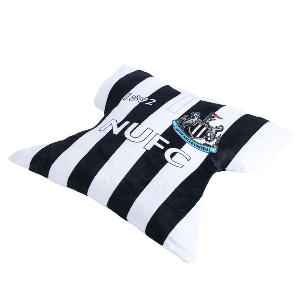Newcastle United FC Retro Cushion in Jet Black