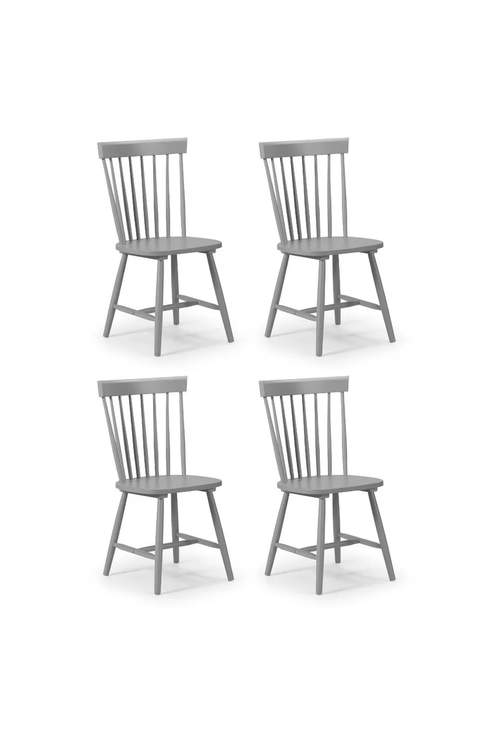 Julian Bowen Torino Spindle Back Dining Chair (Set of 2) in Grey 3