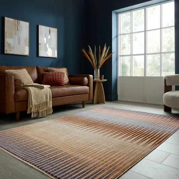Kruze Mid Century Diamond Striped Rug