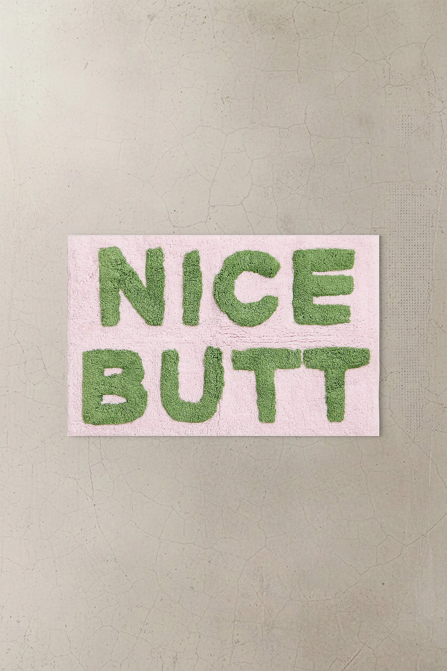 Pink & Sage Nice Butt Bath Mat - Pink