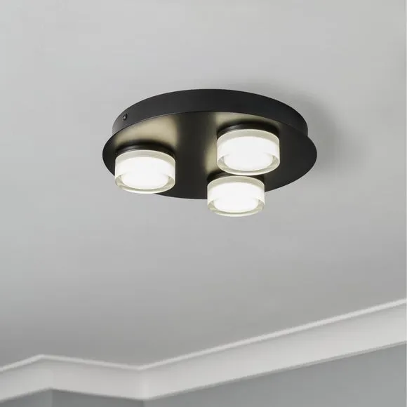 Bolton 3 Light LED Flush Ceiling Light