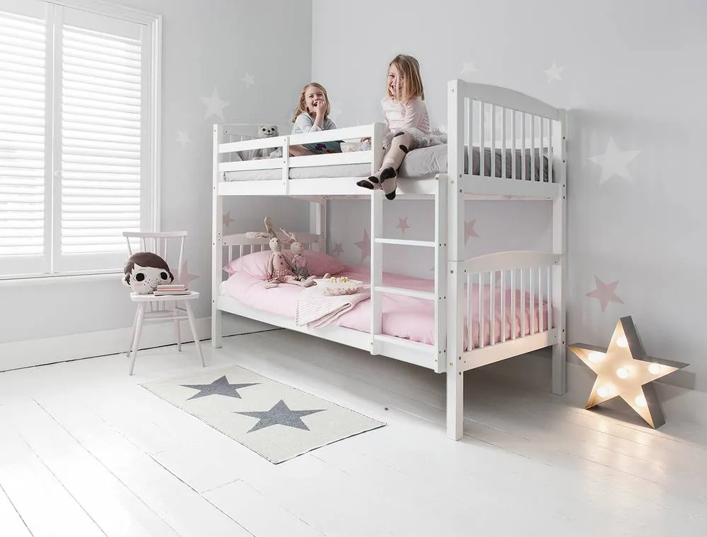 Nöa and Nani Brighton Bunk Bed with Spacesaver Pull out Trundle in White 3