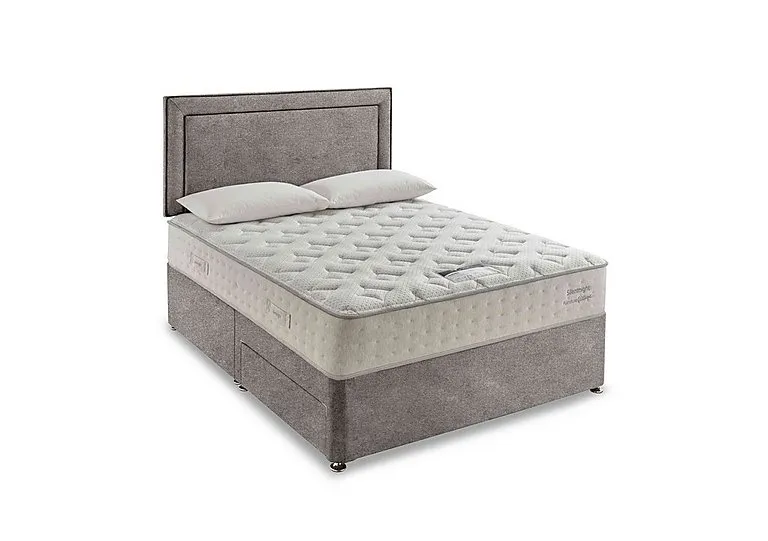 Revitalise Ortho 1400 Divan Set - Super King - Tweed Woven Pebble - Bedroom Furniture