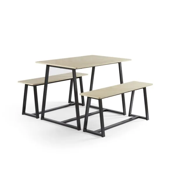 Maven 4 Seater Dining Table and Bench Set 5