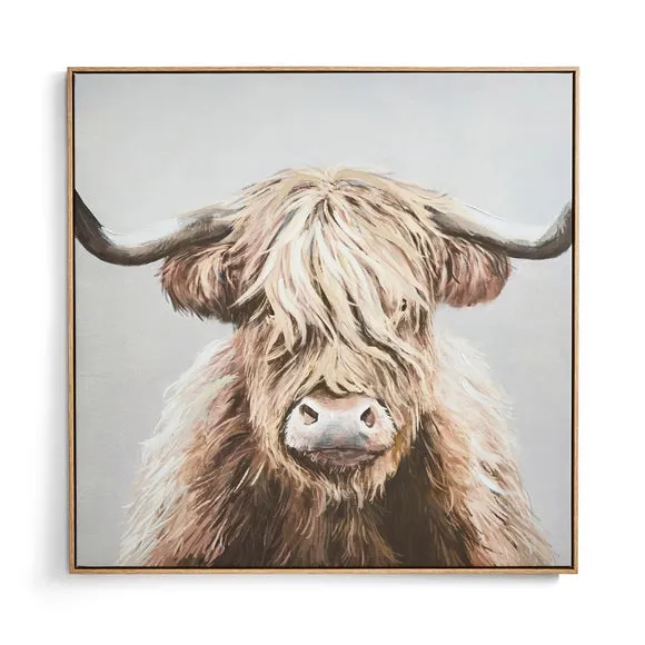 Highland Cow Framed Canvas 3