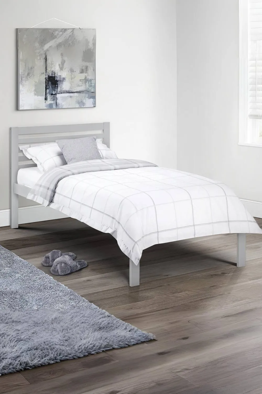 Julian Bowen Slocum Bed in Grey