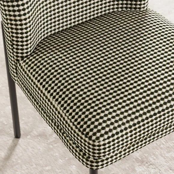 Carey Double Upholstered Dining Chair, Bobble Chenille 4