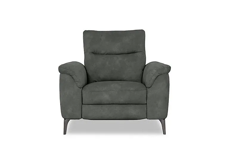 Morgan Fabric Power Recliner Chair - Dexter Moss - Sofas and Armchairs