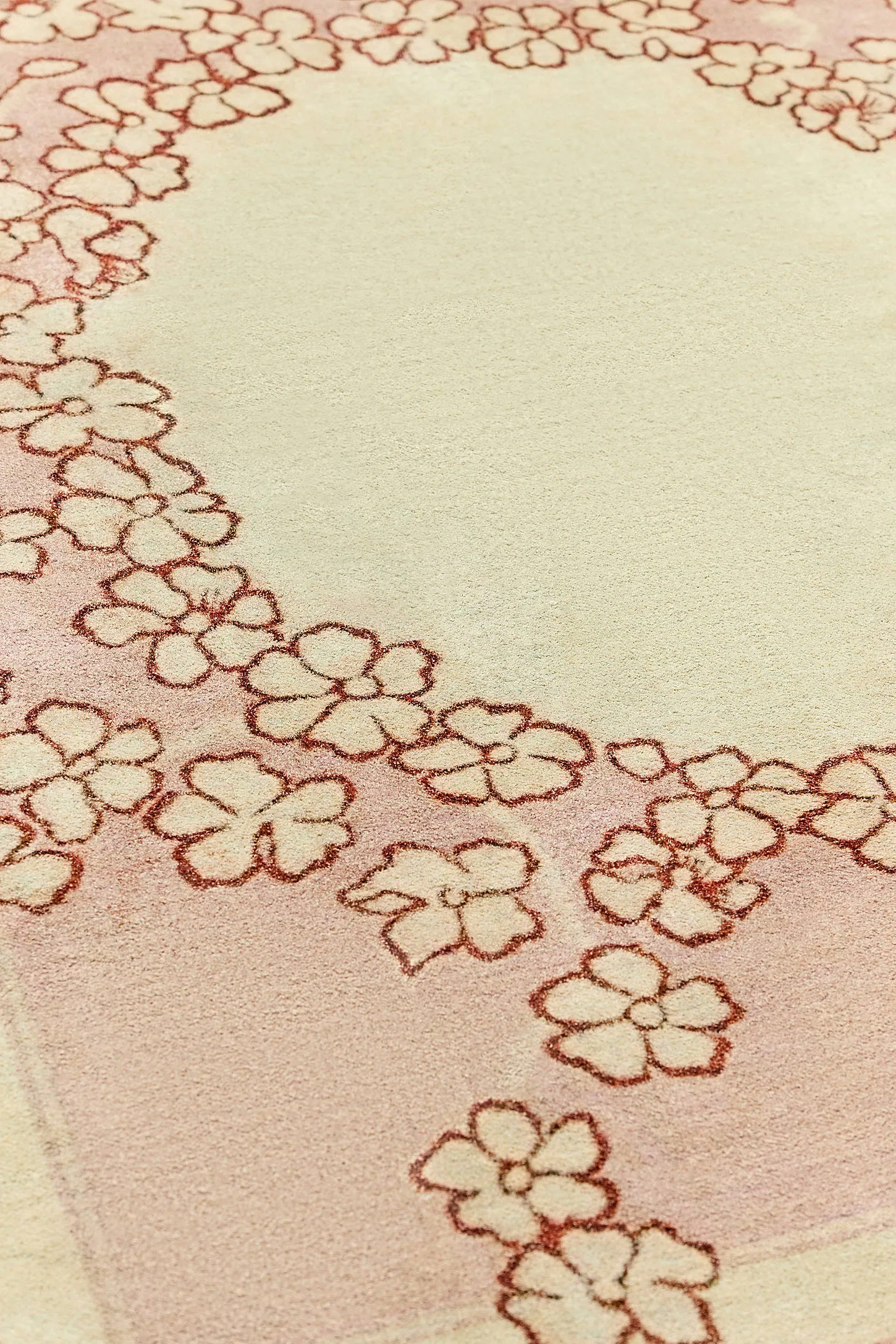 Vintage Floral 5x7ft / 150x210cm Rug - Pink 2