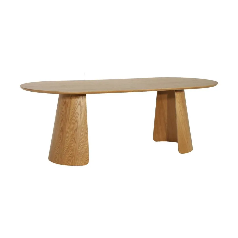 sweeek Oblong dining table for 8 people wood decor in Brown 2