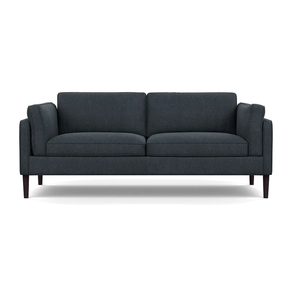 Heal's Sonno 3 Seater St Moritz Wool Grey Wenge Black Feet 1