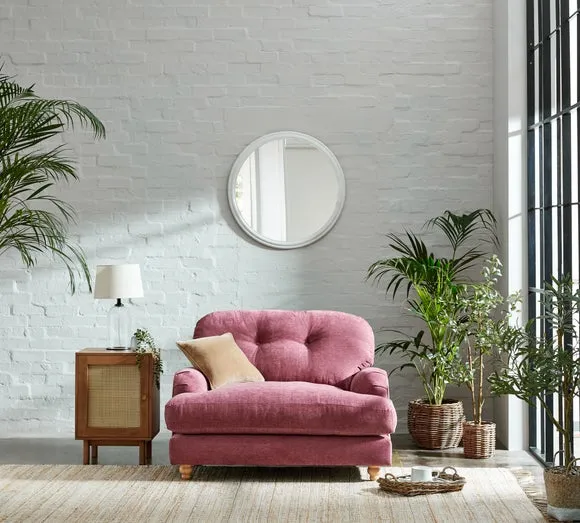 Martha Vintage Soft Chenille Snuggle Chair 1