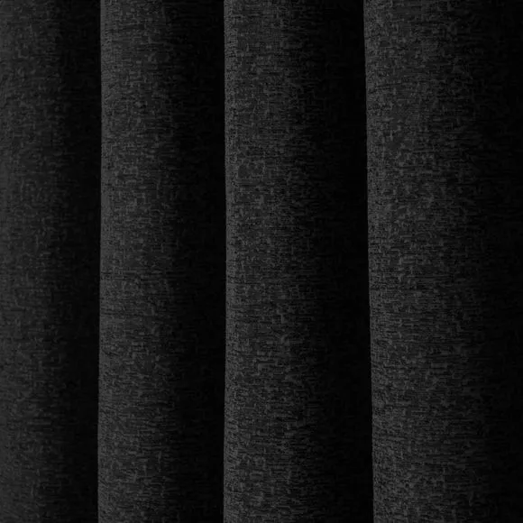 Textured Chenille Eyelet Curtains 3
